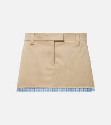 Minigonna in cotone | Miu Miu