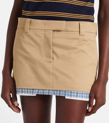 Minigonna in cotone | Miu Miu