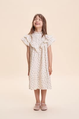 Robe Sandra en ramie à fleurs | C'era Una Volta