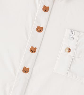 Lauden embroidered cotton shirt | Donsje