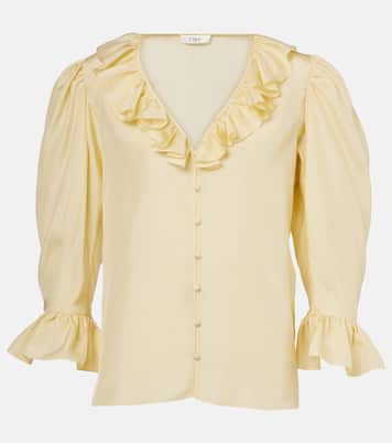 Blusa in seta habotai | Chloé
