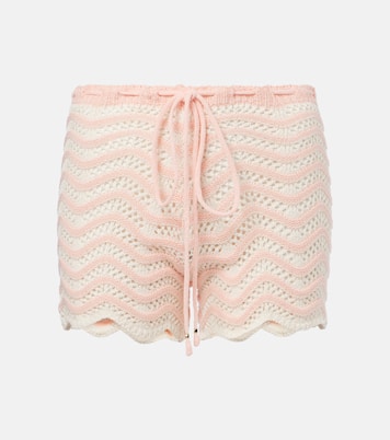 Shorts Mina en mezcla de algodón a rayas | Bananhot