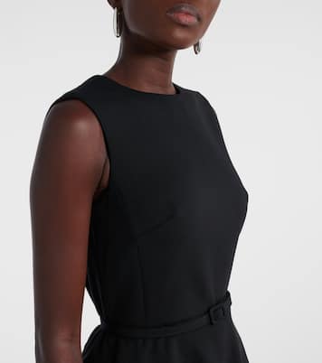 Wool-blend and lace cocktail dress | Oscar de la Renta
