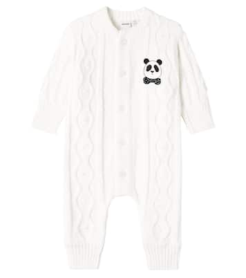 婴幼儿 — Panda绞花针织棉质连身衣 | Mini Rodini