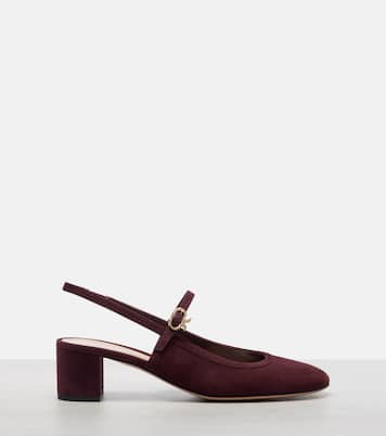 Escarpins sling-back 45 en daim | Gianvito Rossi