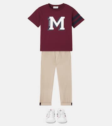 Camiseta en jersey de algodón con logo | Moncler Enfant