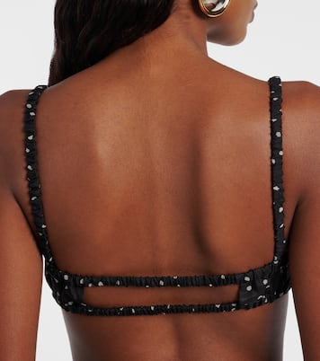 Polka-dot silk bralette  | SIR