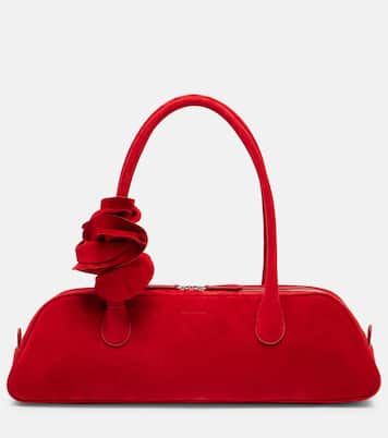 Brigitte floral-appliqué suede tote bag | Magda Butrym