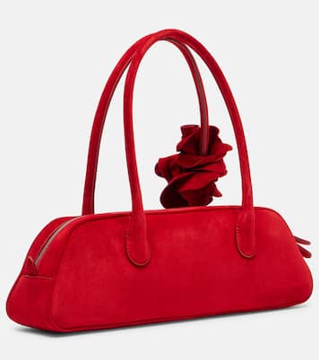 Brigitte floral-appliqué suede tote bag | Magda Butrym