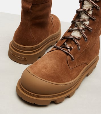 Vera suede lace-up boots | Moncler