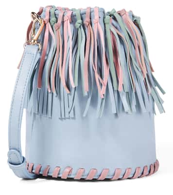 Bolso saco de piel sintética con flecos | Stella McCartney Kids