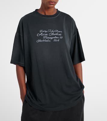 T-shirt in jersey di cotone con logo | Acne Studios