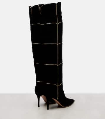 Cuissard 85 suede knee-high boots | Gianvito Rossi