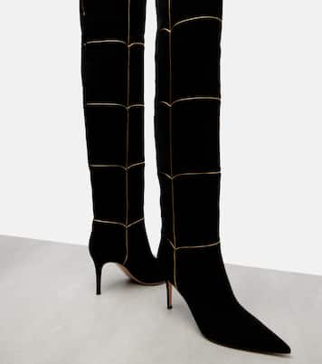 Cuissard 85 suede knee-high boots | Gianvito Rossi