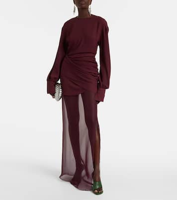 Davina draped maxi dress | Nensi Dojaka
