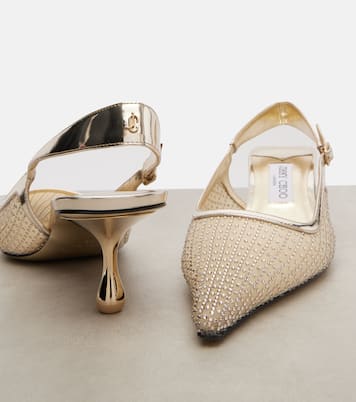 Salones destalonados Amel 50 de malla adornados | Jimmy Choo