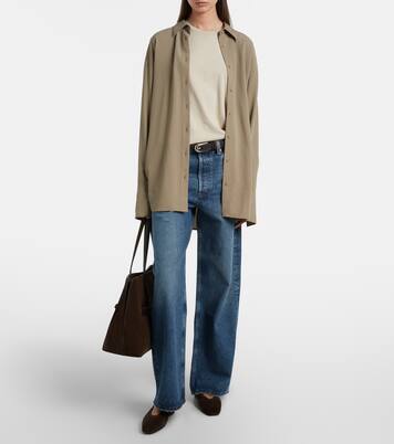 Low Slung Baggy high-rise wide-leg jeans | Agolde