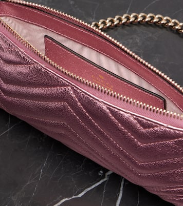 GG Marmont Mini leather shoulder bag | Gucci