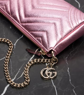 GG Marmont Mini leather shoulder bag | Gucci