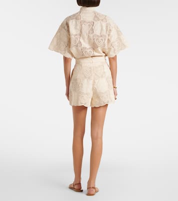 Wanderlust crochet cotton-blend shorts | Zimmermann