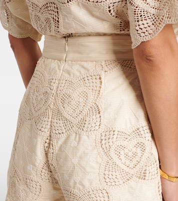 Wanderlust crochet cotton-blend shorts | Zimmermann
