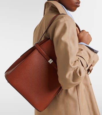 Belted leather tote bag | Toteme