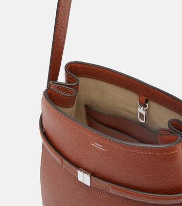 Belted leather tote bag | Toteme