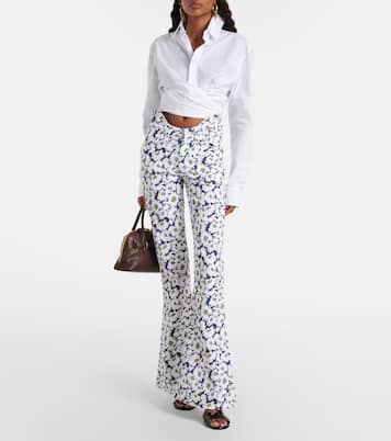 Cropped cotton poplin shirt | Jean Paul Gaultier