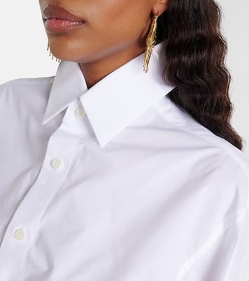 Cropped cotton poplin shirt | Jean Paul Gaultier
