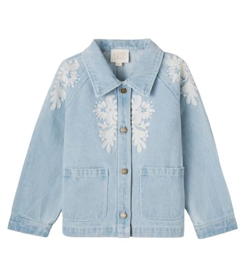 Rafaela embroidered denim jacket | Louise Misha