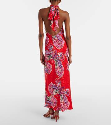 Maura printed halterneck maxi dress | Rixo