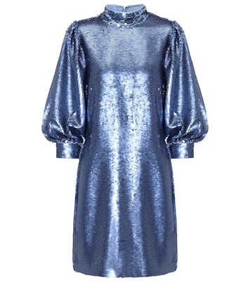 Vestido corto de lentejuelas | Ganni