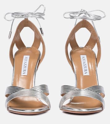 Ari 105 metallic leather sandals | Aquazzura