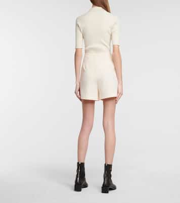 Daira high-rise cady shorts | Nanushka