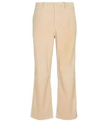 Le Tomboy high-rise suede pants | Frame