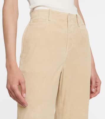 Le Tomboy high-rise suede pants | Frame