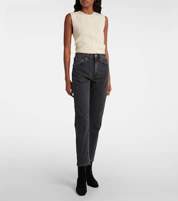 Mid-rise twisted-seam straight jeans | Toteme
