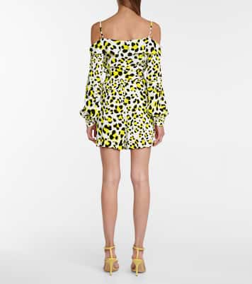 Combi-short Susanna en crêpe à imprimé léopard | Diane von Furstenberg