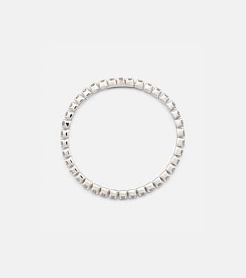 Anillo Single Thread de oro blanco de 18 ct con diamantes | Shay Jewelry