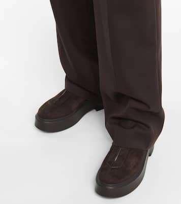 Zipped Boot 1 suede ankle boots | The Row