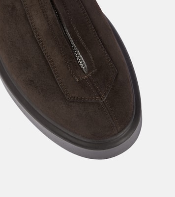 Zipped Boot 1 suede ankle boots | The Row