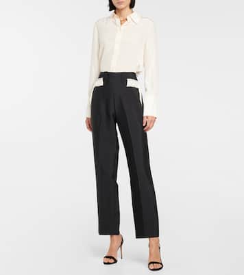 Fringe-trimmed wide-leg pants | Rodarte