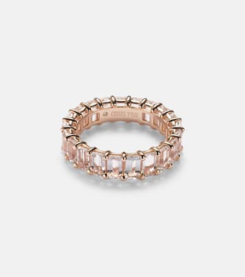 18kt rose gold eternity ring with topaz | Shay Jewelry