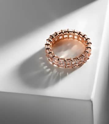 18kt rose gold eternity ring with topaz | Shay Jewelry