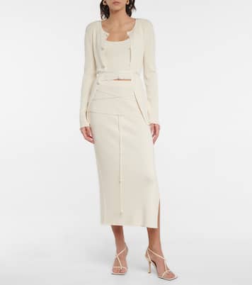 Falda midi Tassenka acanalada | Altuzarra