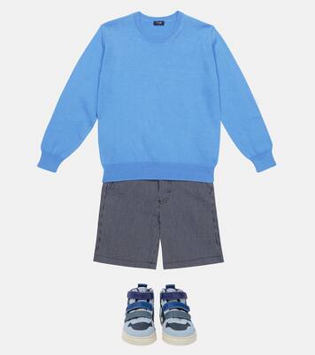 Short rayé en coton mélangé | Il Gufo