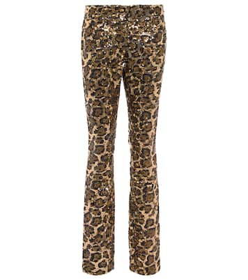 Pantalones de tiro bajo adornados | Dolce&Gabbana