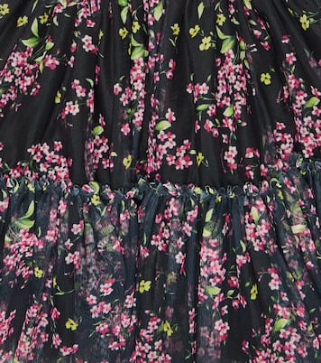 Bedrucktes Kleid aus Tüll | Monnalisa