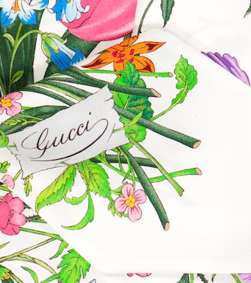Foulard en soie à fleurs | Gucci