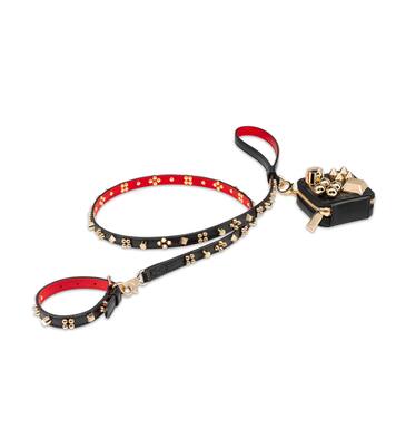Loubileash S embellished leather dog leash | Christian Louboutin
